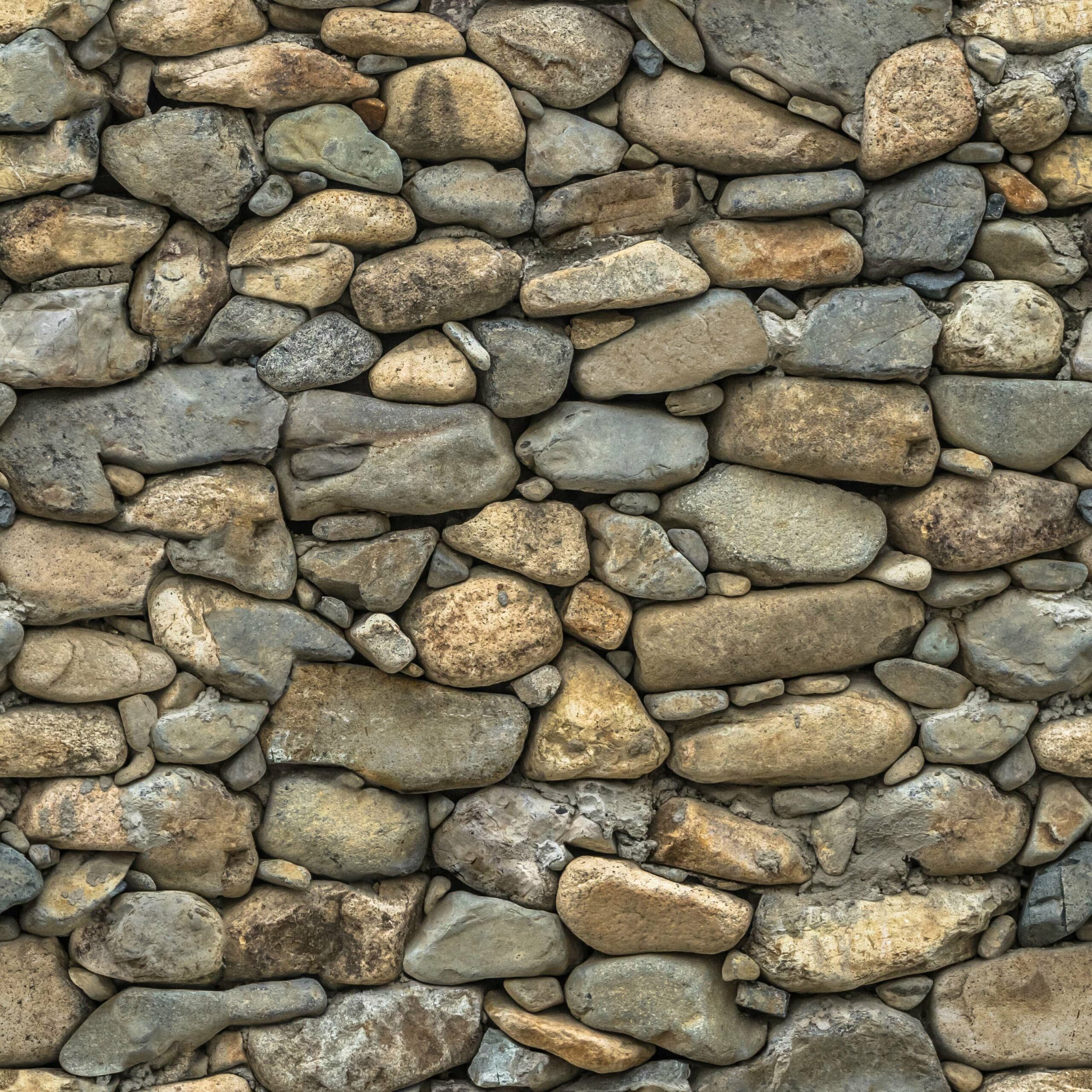 HIGH RESOLUTION TEXTURES: Added seamless stone wall under seamless