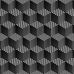 Black&white 3D cubes with stripes and shades – Free Seamless Textures ...