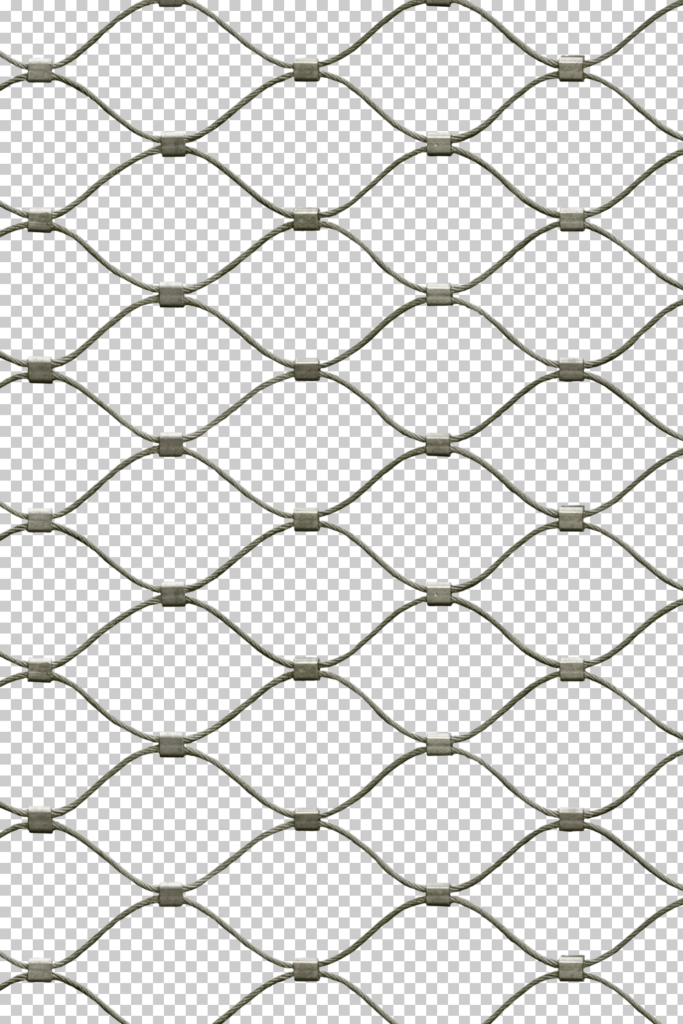 stainless steel rope net - close-up